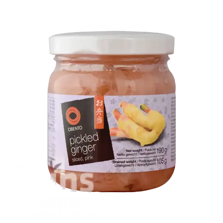 OBENTO Sliced Pickled Ginger Pink 190g