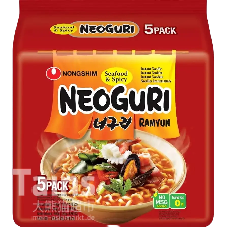 NONGSHIM Neoguri Ramyun Hot 5x120g 600g