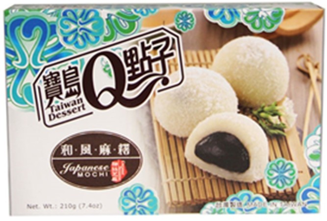 TAIWAN DESSERT Mochi Sesam Kokos 210g