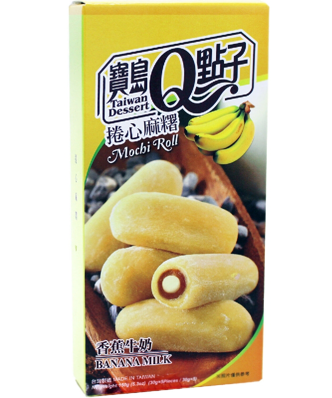 TAIWAN DESSERT Bananenmilch Mochi Rolle 150g