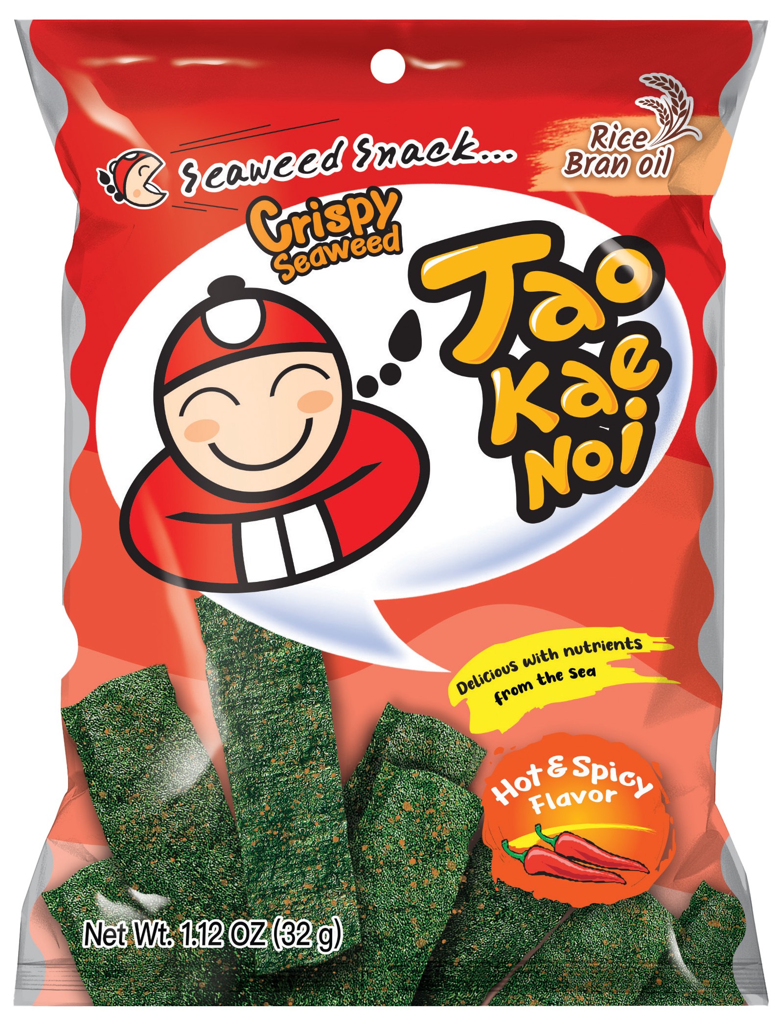 TAOKAENOI Seetangsnack Hot & Spicy 32g