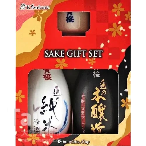 KIZAKURA Sake Set Becher+2x180ml 360ml
