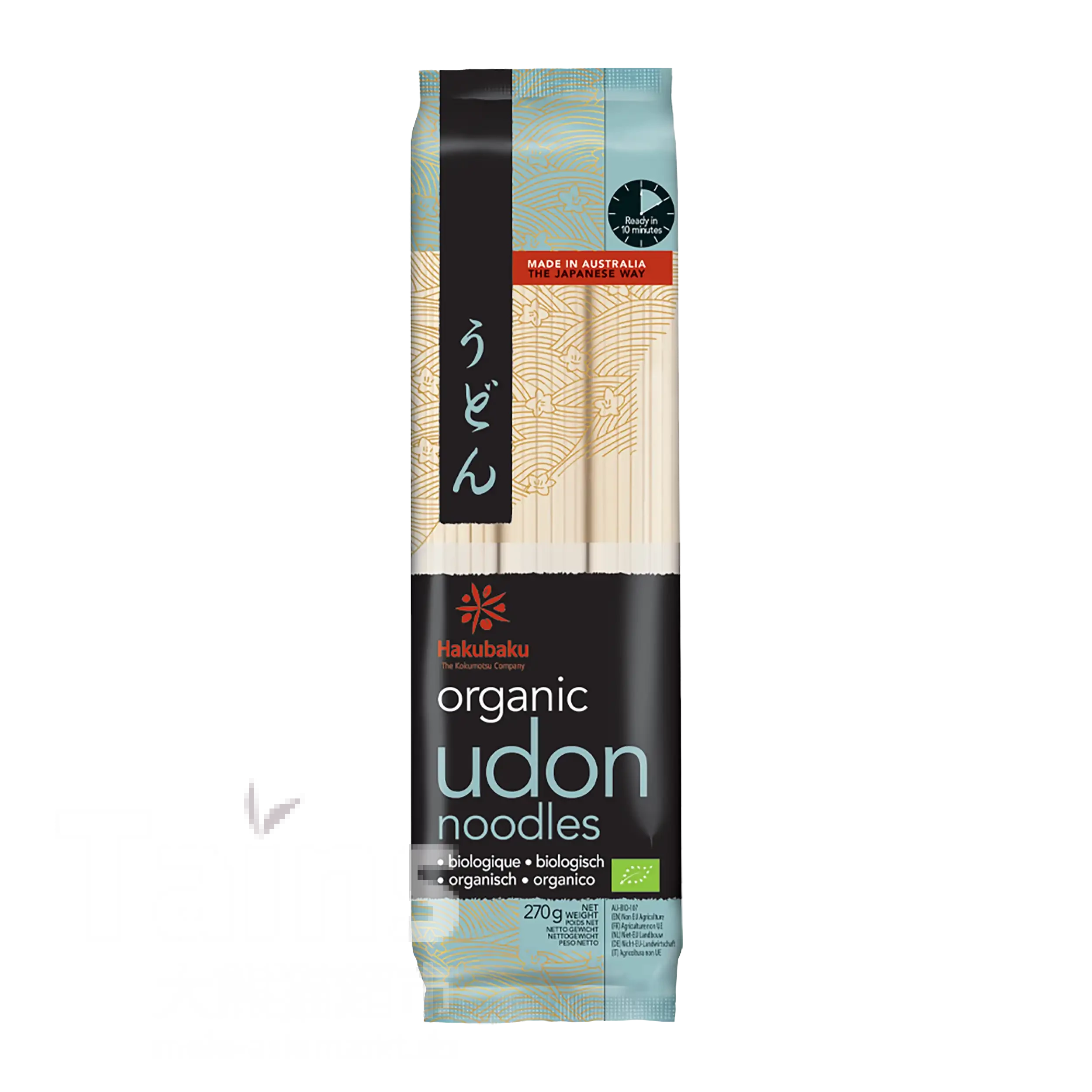 HAKUBAKU Organische Udon-Nudeln 270g