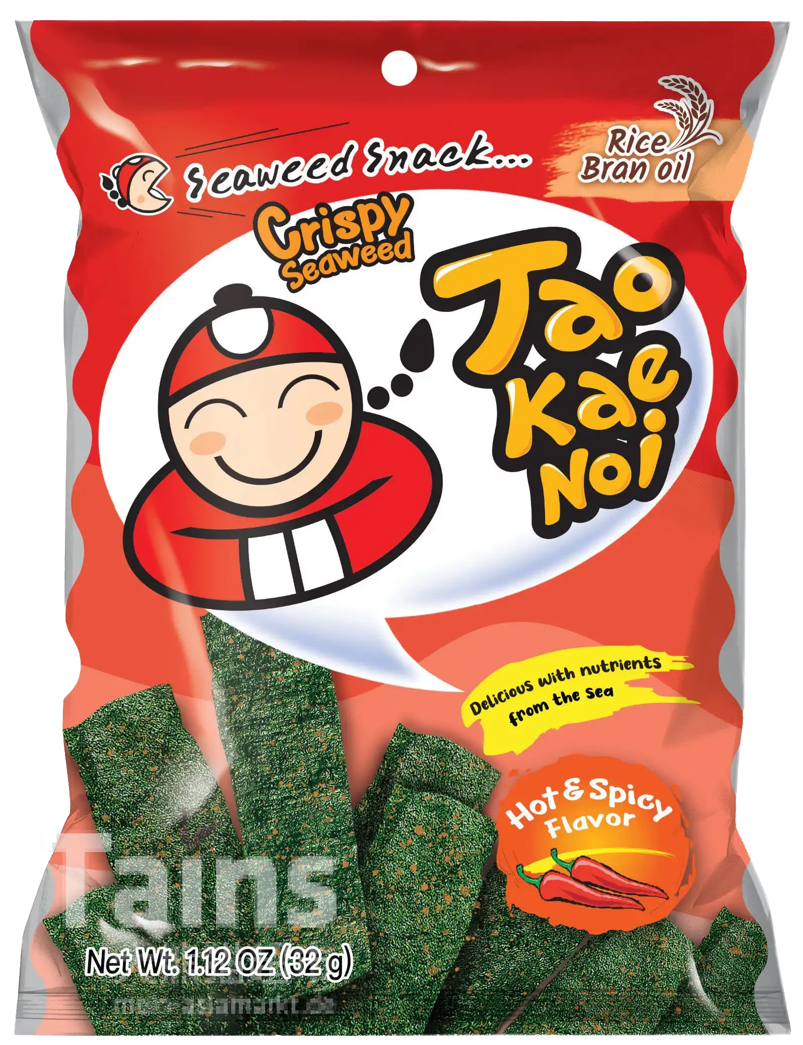 TAOKAENOI Seetangsnack Hot & Spicy 32g