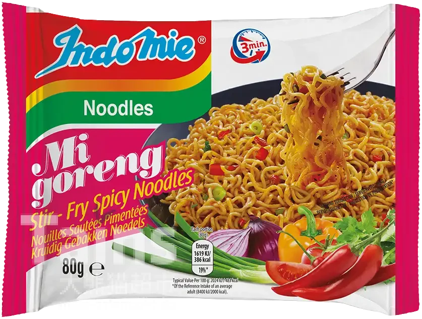INDOMIE MI GORENG SPICY NOODLES         80G