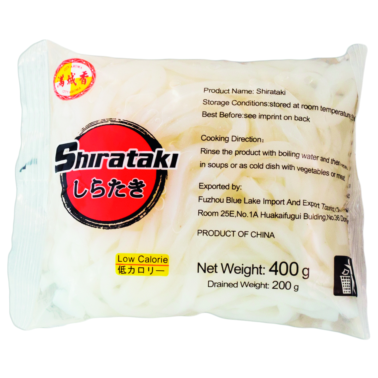 CITY AROMA Shirataki Udon-Nudeln 420g