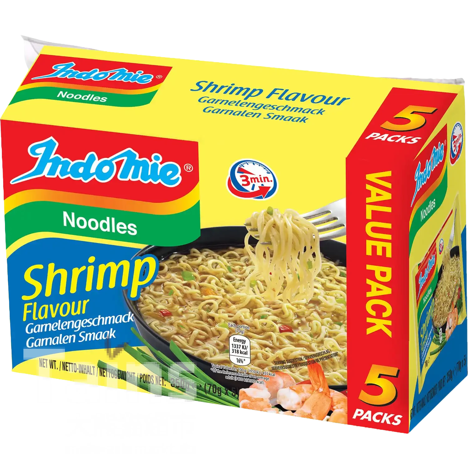 Indomie Instant Nudeln Shrimp Multi (5x70g)