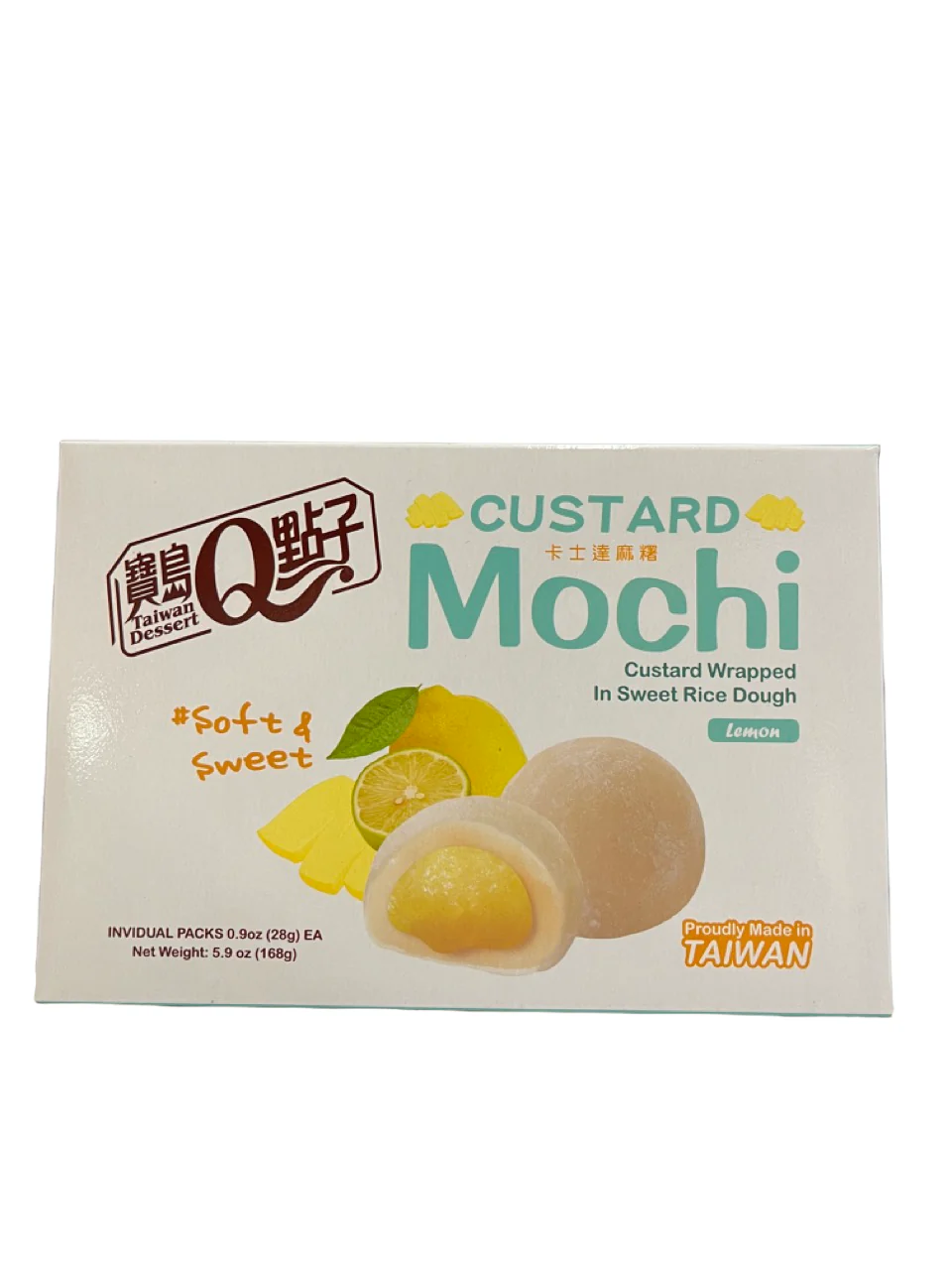 TAIWAN DESSERT Mochi Custard Zitrone 168g