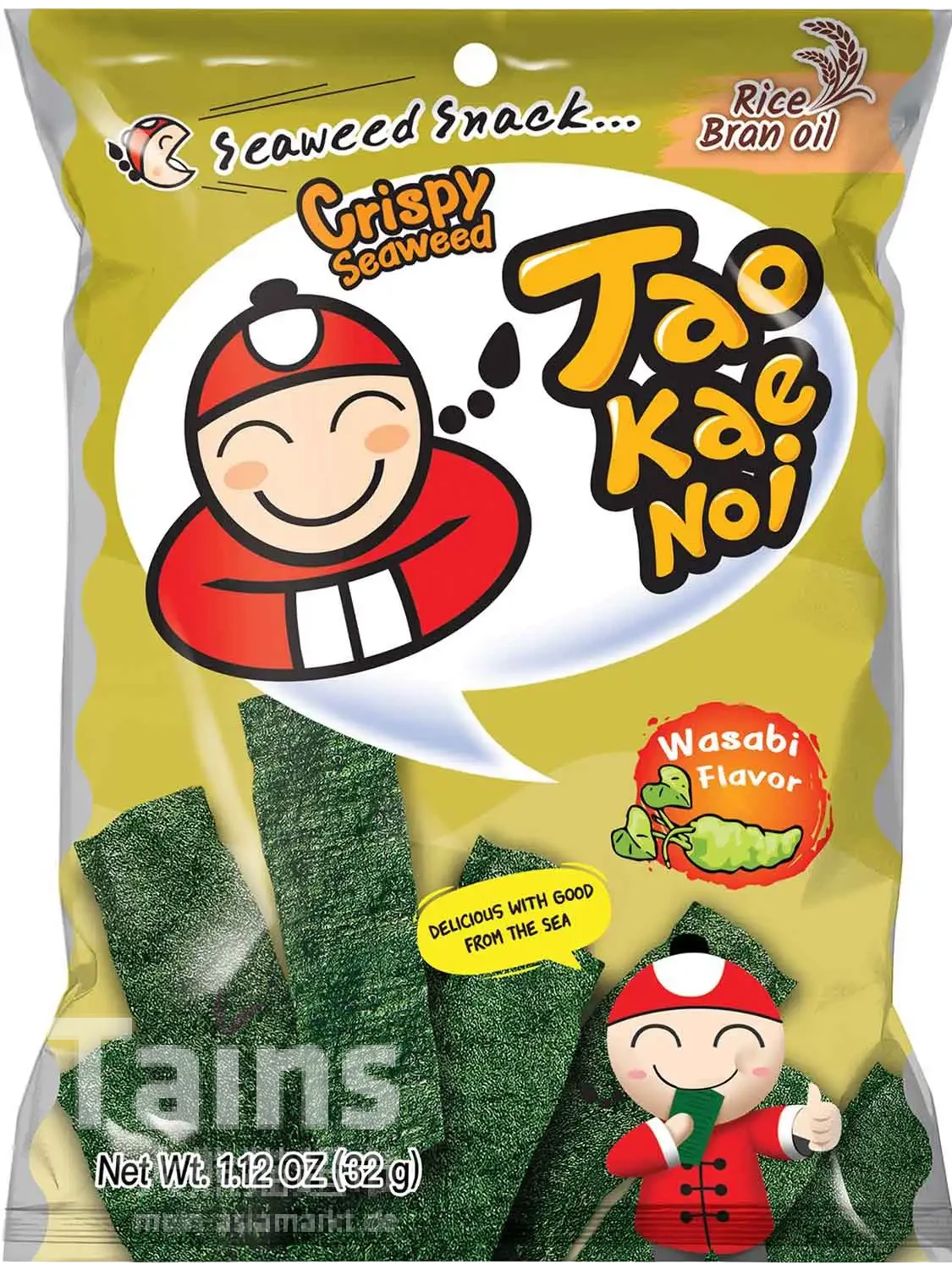 TAOKAENOI Seetangsnack Wasabi 32g
