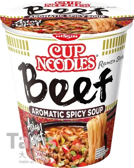 NISSIN CUP NOODLES BEEF                 64G