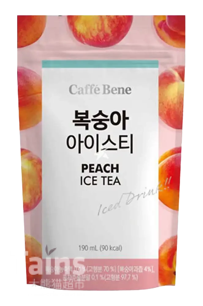 CAFFE BENE PEACH ICE TEA              190ML