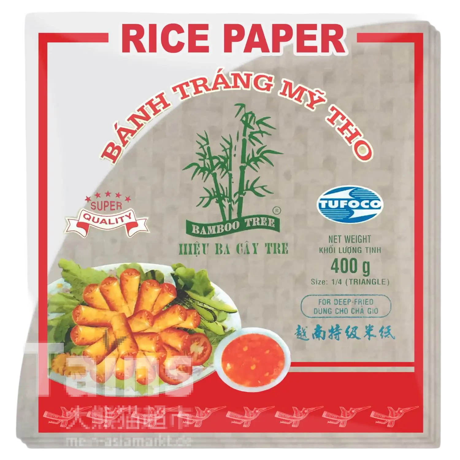BAMBOO TREE Reispapier Dreieck 400g