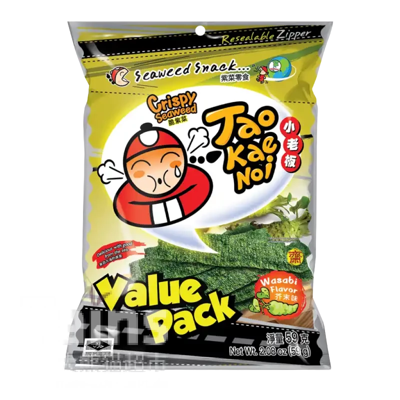 TAOKAENOI Seetangsnack Wasabi 59g