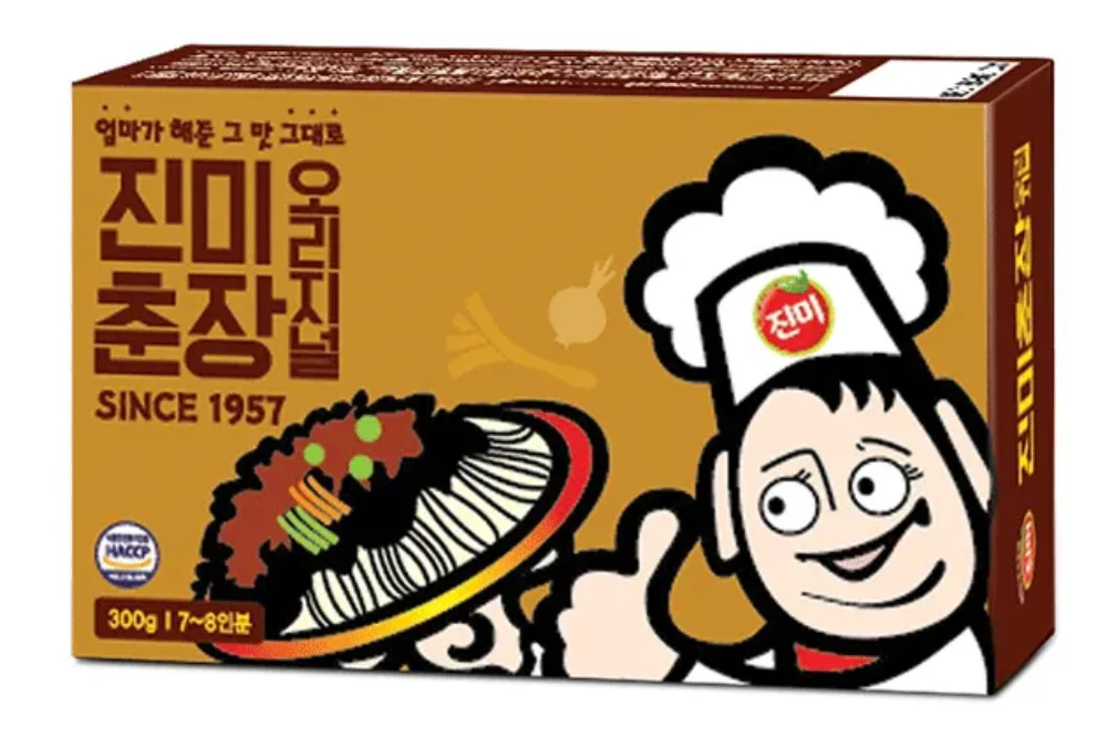 JIN MI Schwarze Bohnenpaste (Jjajang) 300g