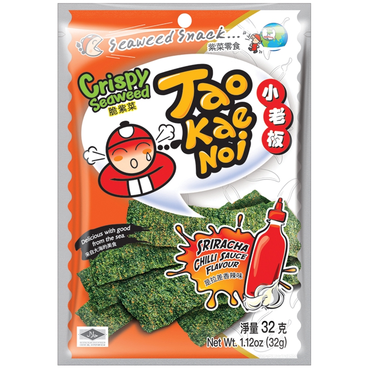 TAOKAENOI Seetangsnack Sriracha 32g