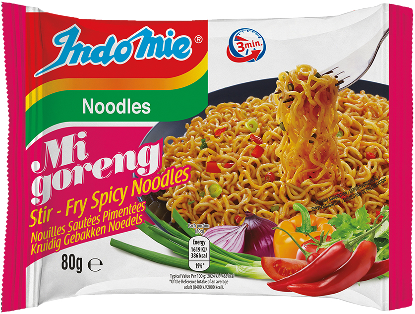 INDOMIE MI GORENG SPICY NOODLES         80G
