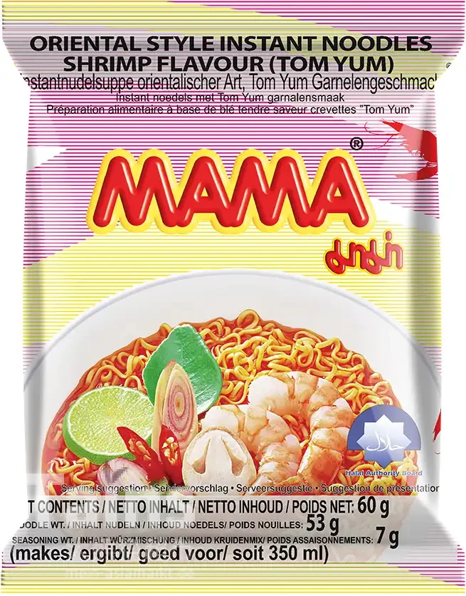 MAMA SHRIMP TOM YUM           CARTON 30x60G