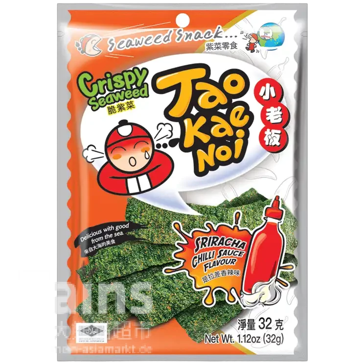 TAOKAENOI Seetangsnack Sriracha 32g
