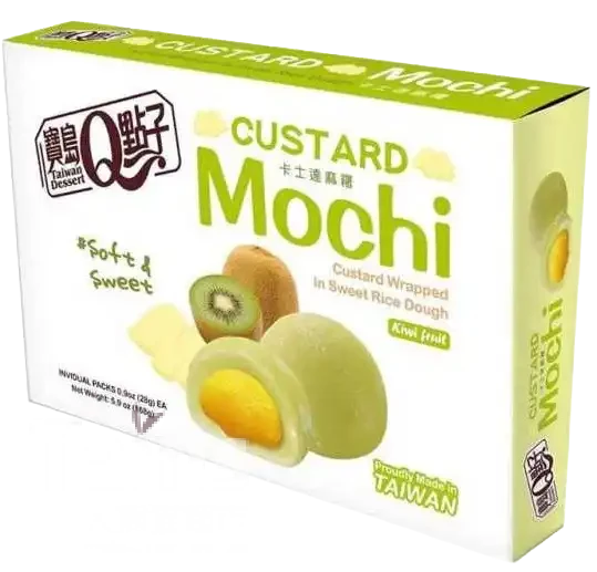 Q Kiwi Custard Mochi 168g