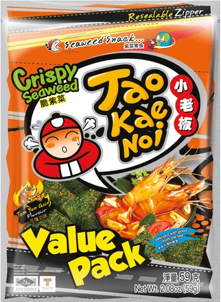 TAOKAENOI Seetangsnack Tomyum 59g