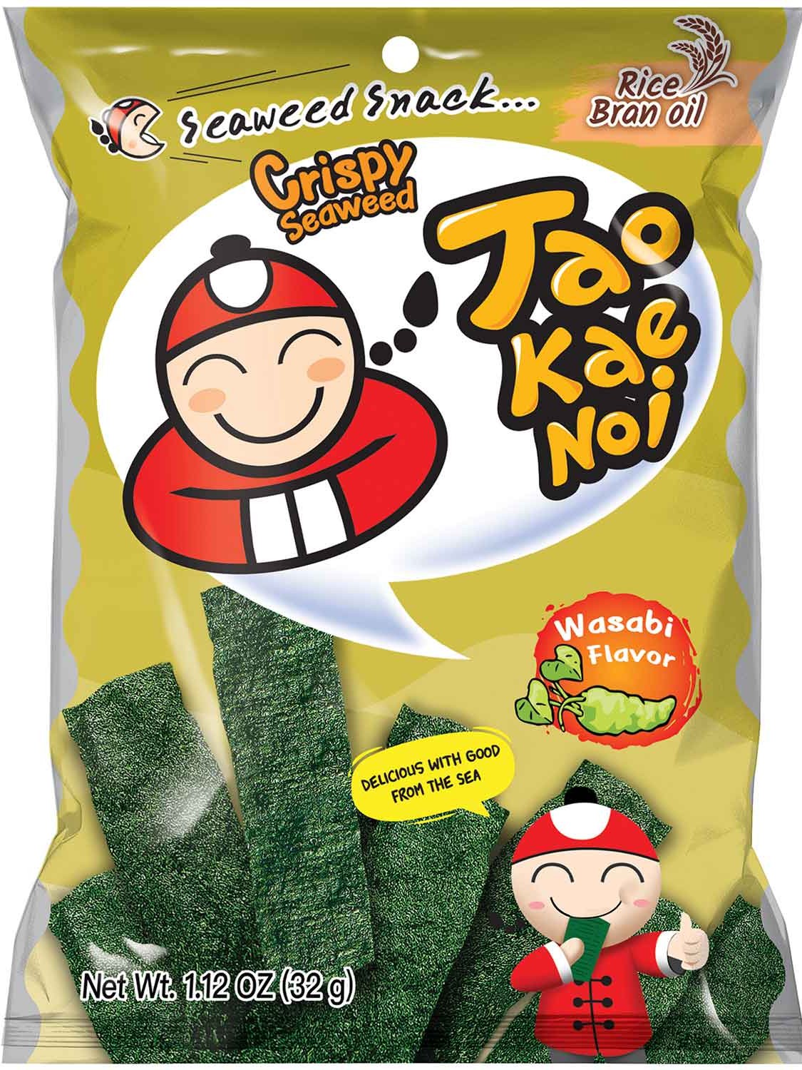 TAOKAENOI Seetangsnack Wasabi 32g