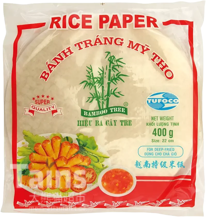 BAMBOO TREE Reispapier zum Frittieren 22cm 400g