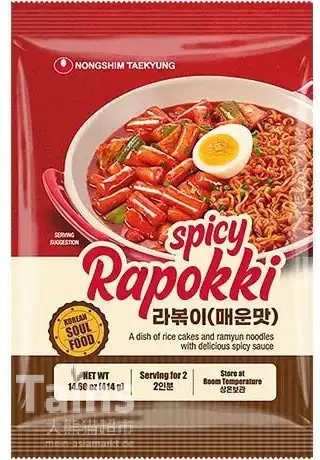 Nongshim Tteobokki Spicy Rapokki 414 g 