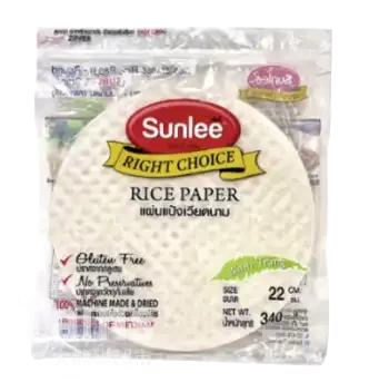 SUNLEE Reispapier rund 22cm 340g
