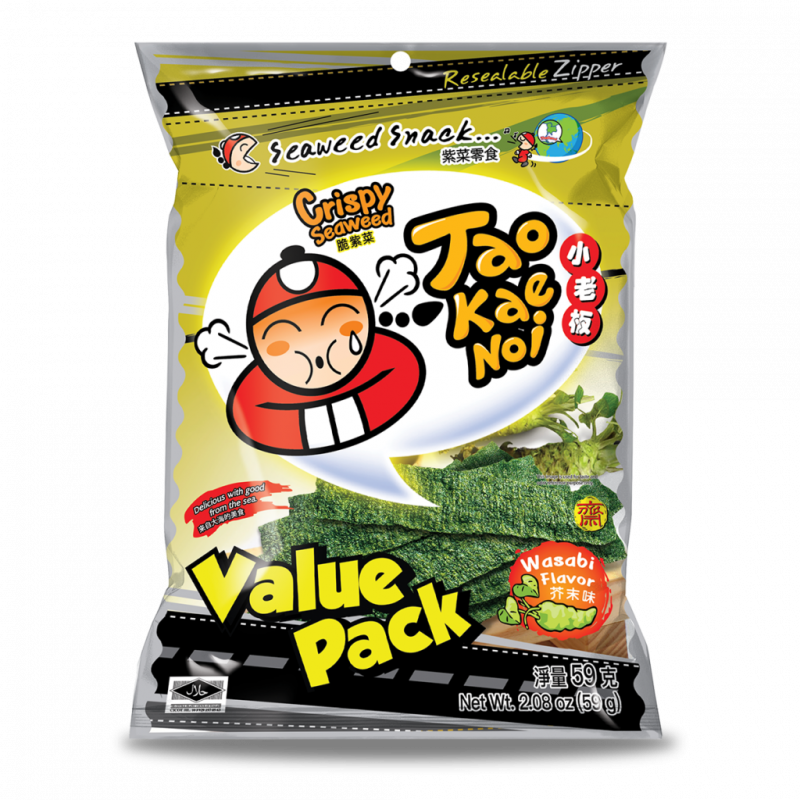TAOKAENOI Seetangsnack Wasabi 59g