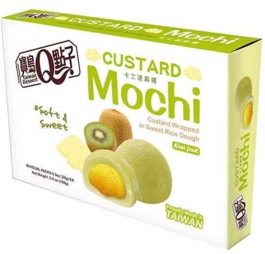 Q Kiwi Custard Mochi 168g