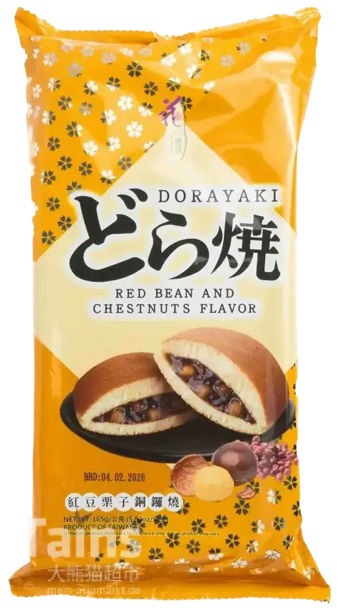 Love & Love Dorayaki Red Bean Chestnut 165 g 