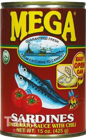 MEGA Sardinen Tom.Sauce Chili 425g